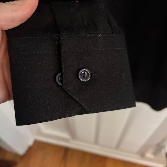 Eton Black Paisley Jacquard Tuxedo Shirt slim - Picture 10 of 10